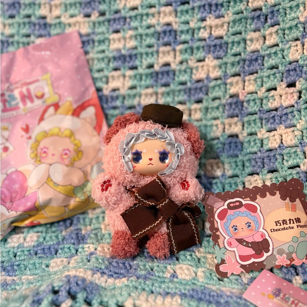 Lovely Emma Lucky No.1 Series Plush Pendent Blind Box  - Chocolate Piggy